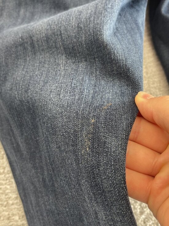 American Eagle Women’s Size 6 Super Super Stretch X4 Jegging Jeans Cut-Off Raw - Picture 12 of 12